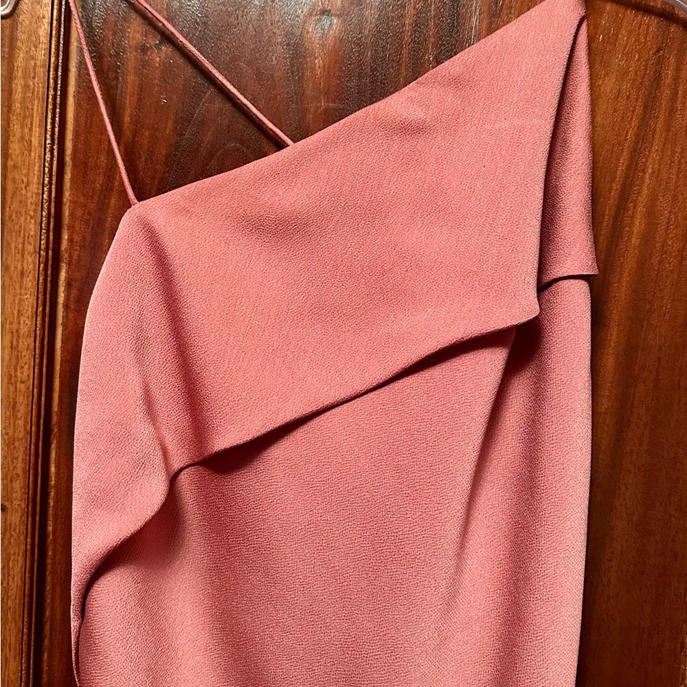 NWT KEEPSAKE THE LABEL Dusty Pink Spaghetti Strap “RAIN DROPS” Gown/Dress Small